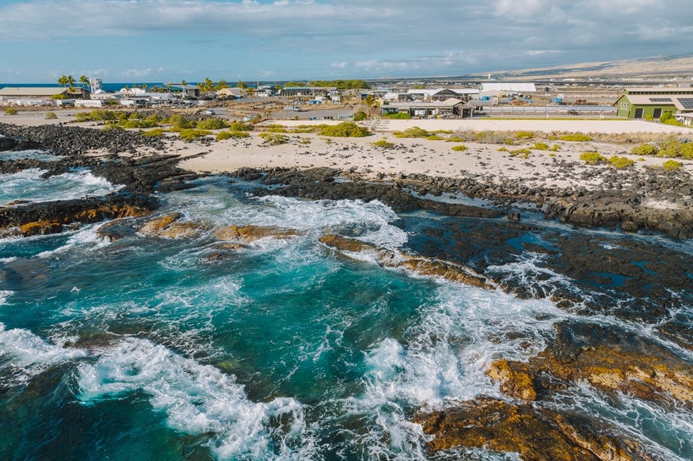 View of the Kona Sea Salt Farm. Courtesy of Kona Sea Salt.