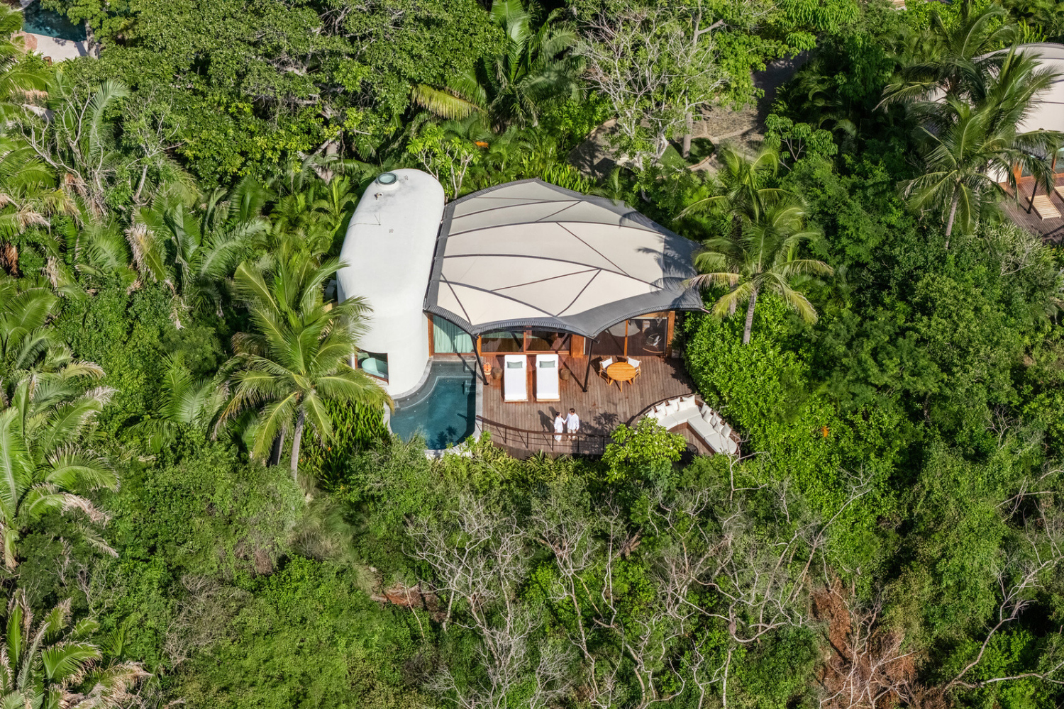 Aerial View. Courtesy of Sky View. Courtesy of Naviva, A Four Seasons Resort.