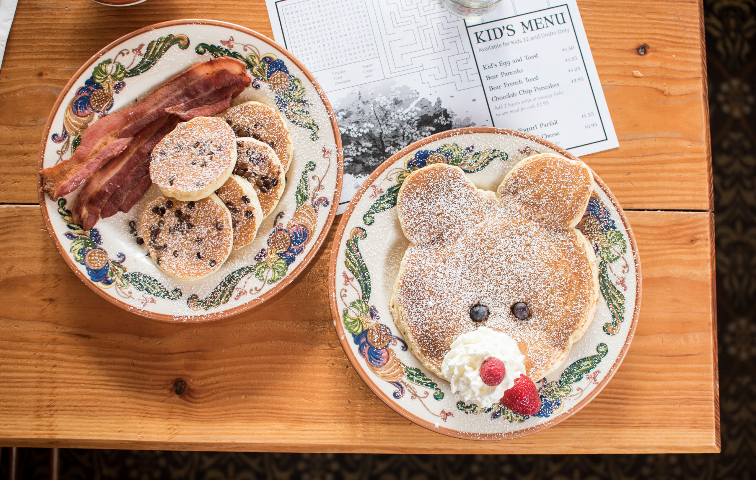 Kids’ pancakes at Maple Counter. Courtesy of Maple Counter.