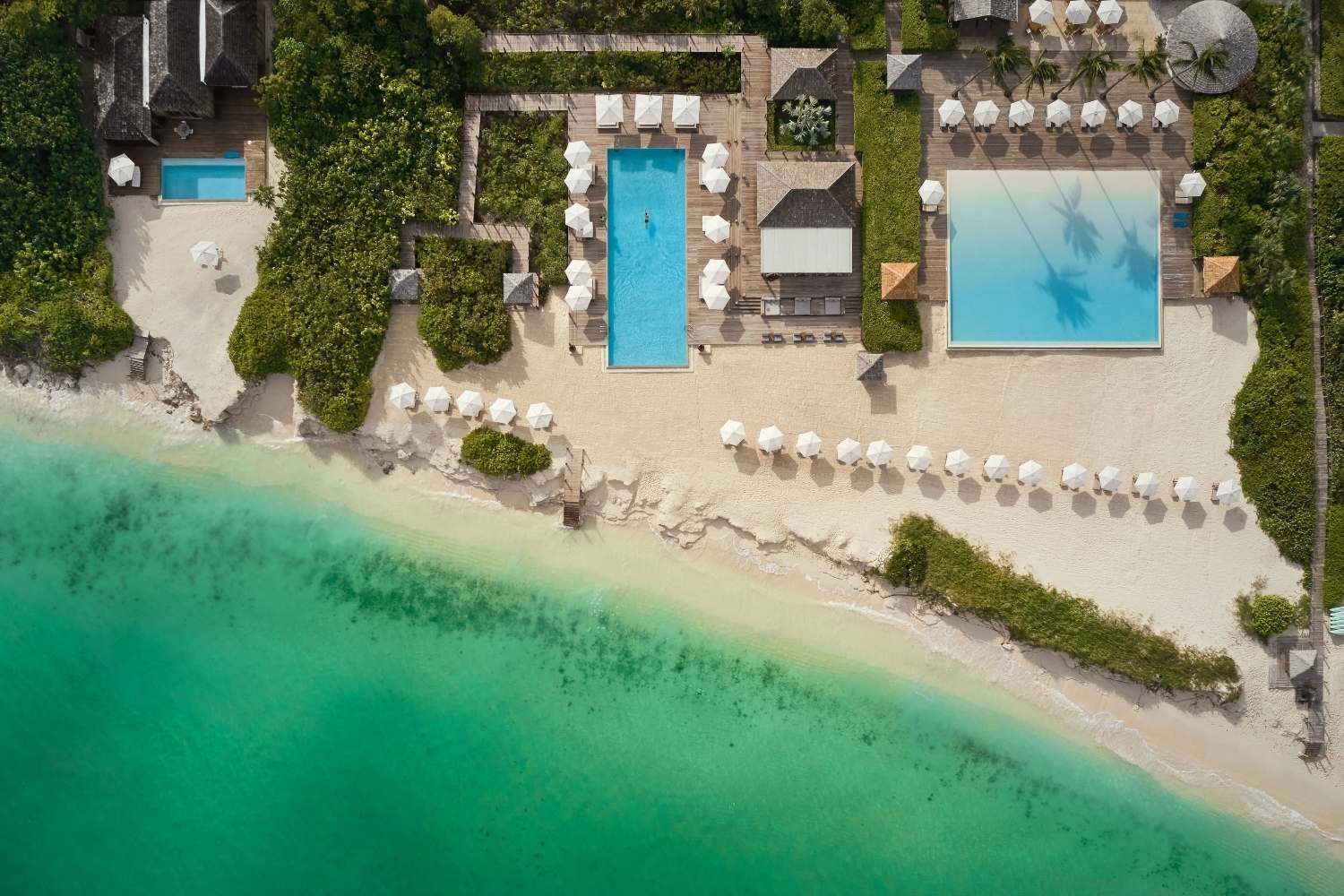 Aerial View of COMO Parrot Cay. Courtesy of COMO Parrot Cay