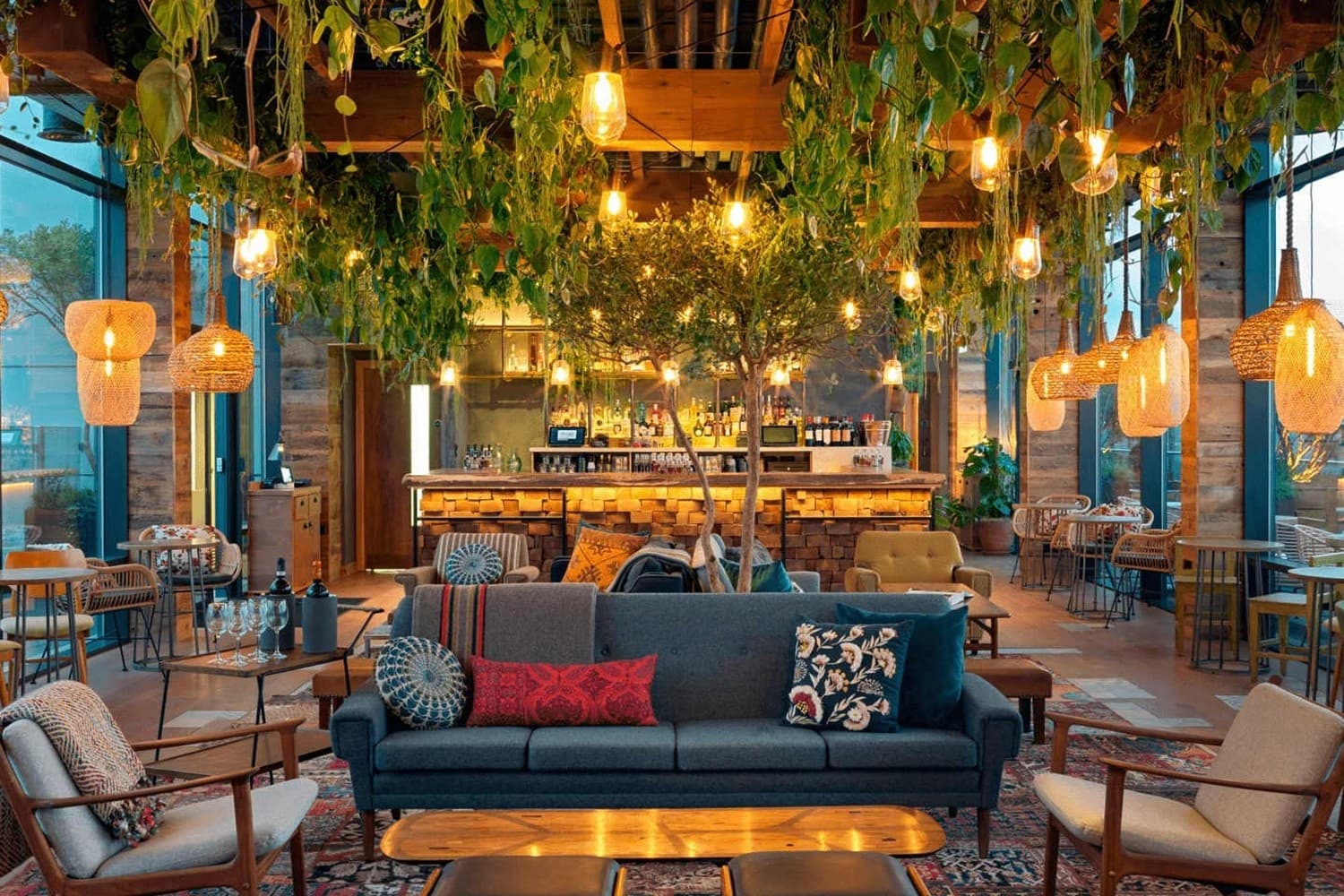 Inside Treehouse Hotel London