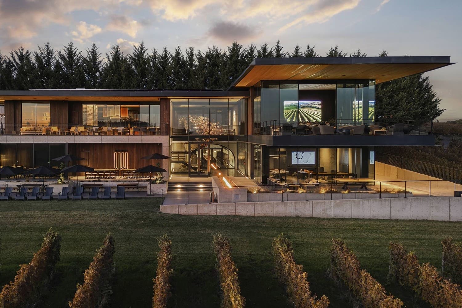LucidWild Estate’s extravagant tasting room