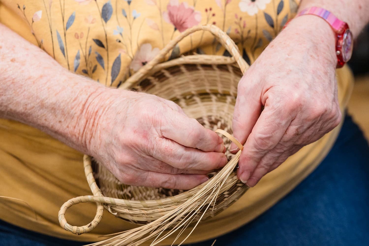 Basket-weaving is one skill travelers can learn on skillcations. Courtesy of John C